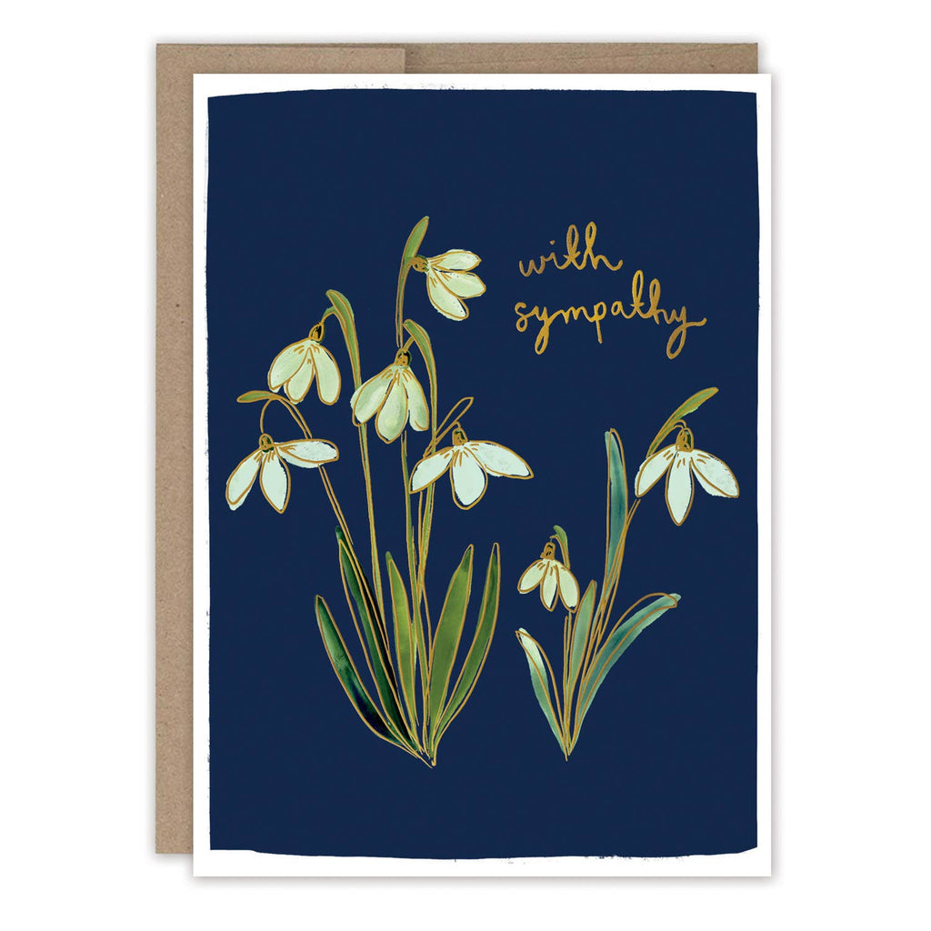 Snowdrops Sympathy Card