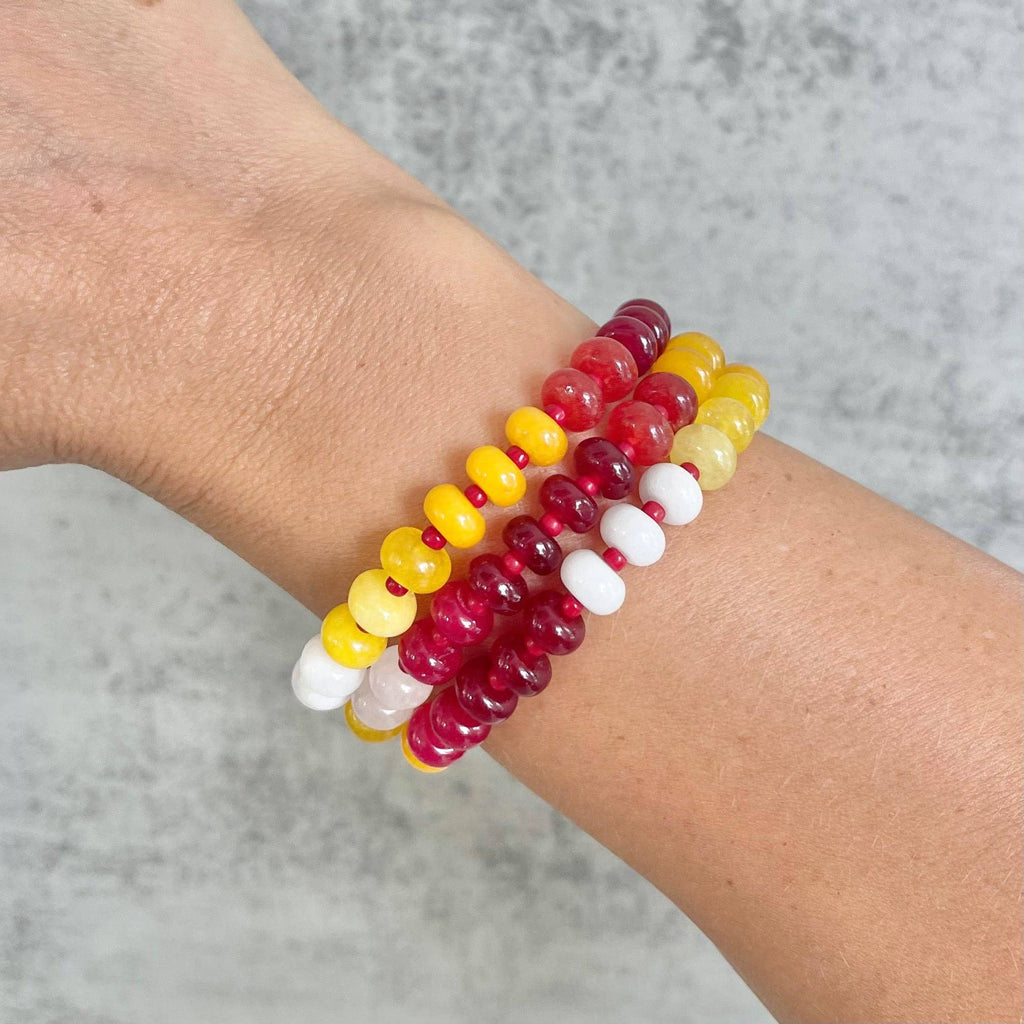 Gemstone Candy Bracelet - Chiefs