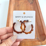 Scarlett Hoops - Amber