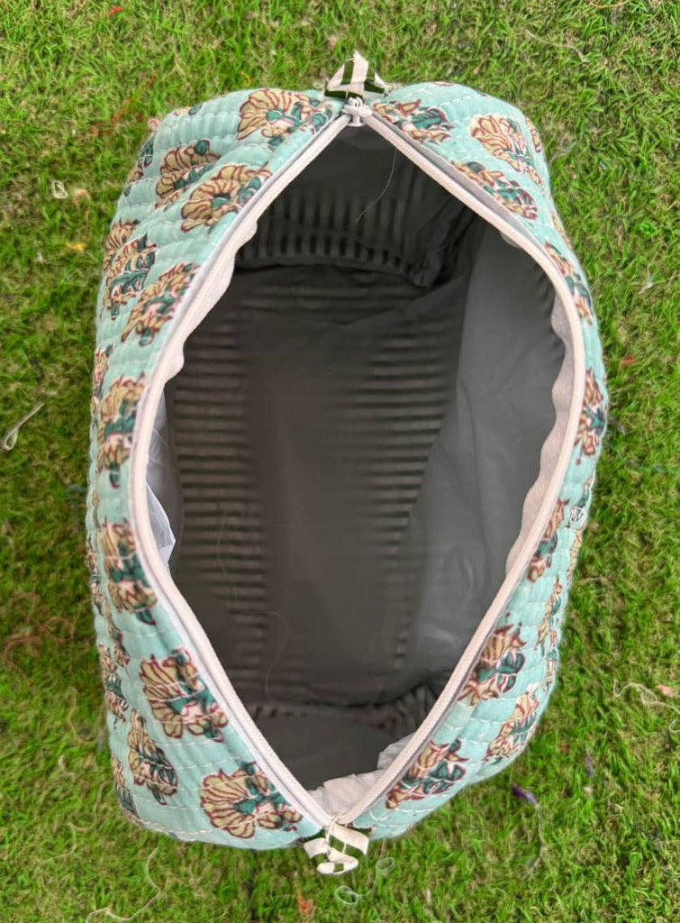 Cotton Bag Women's Handbag Block Printed Quilted Bag Pouches