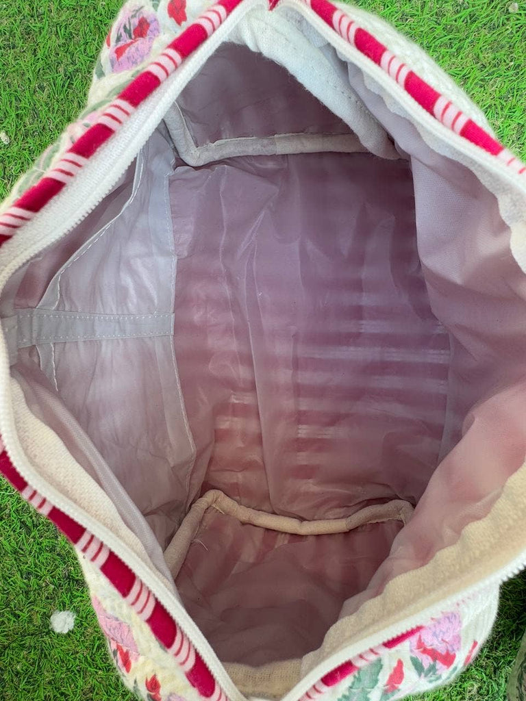 Handmade Cotton Quilted Cosmetic Bag - S/M/L