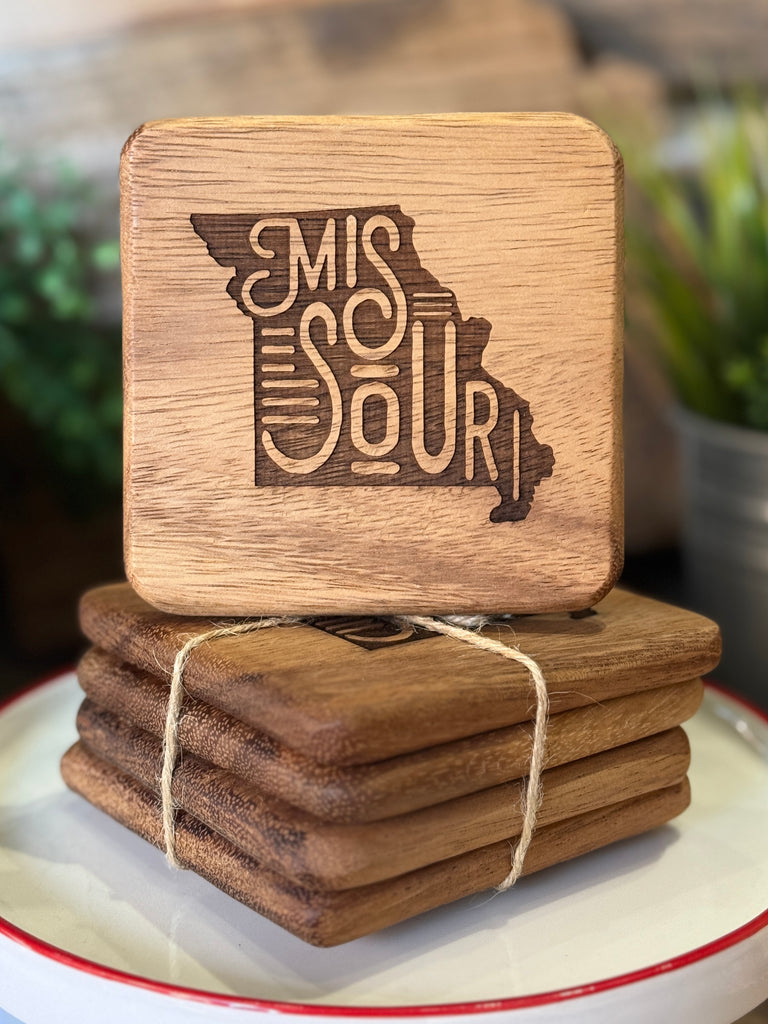 Missouri Walnut Coasters - Set of 4
