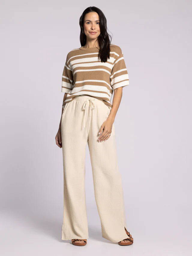 Viola Sweater - Ivory Brown