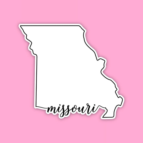 Missouri State Outline Sticker
