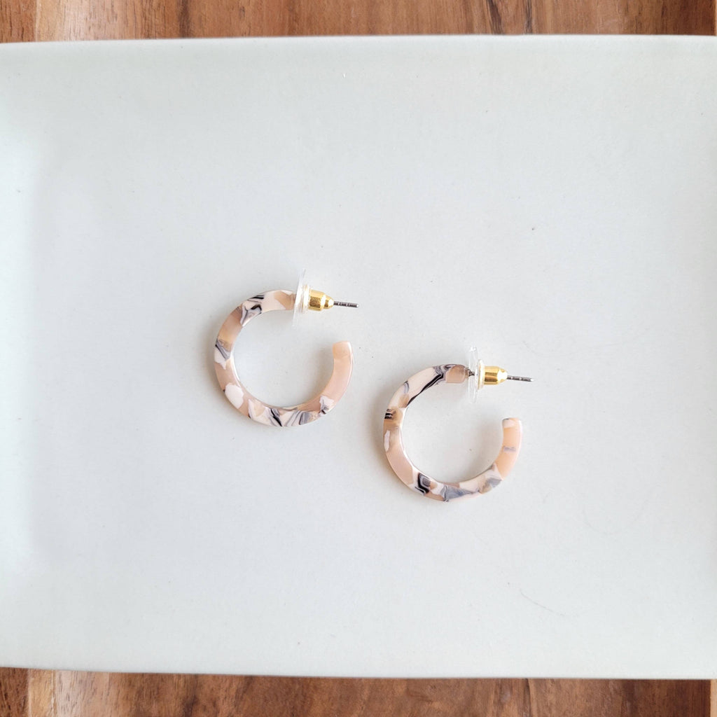 Cam Mini Hoops - Sandstone Cam Mini Hoops - Sandstone