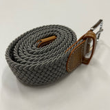 Woven Stretch Belt -  Grey