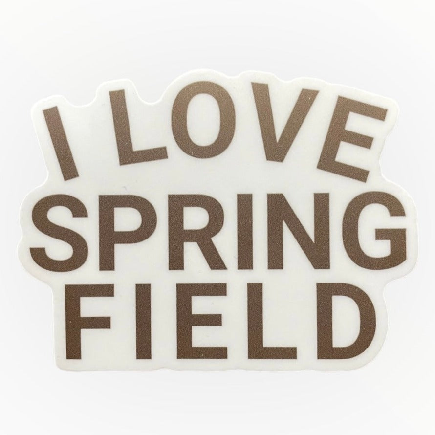 I Love Springfield Sticker