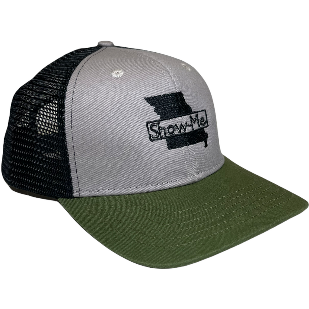 Platte Hat - Grey/Grn/Blk