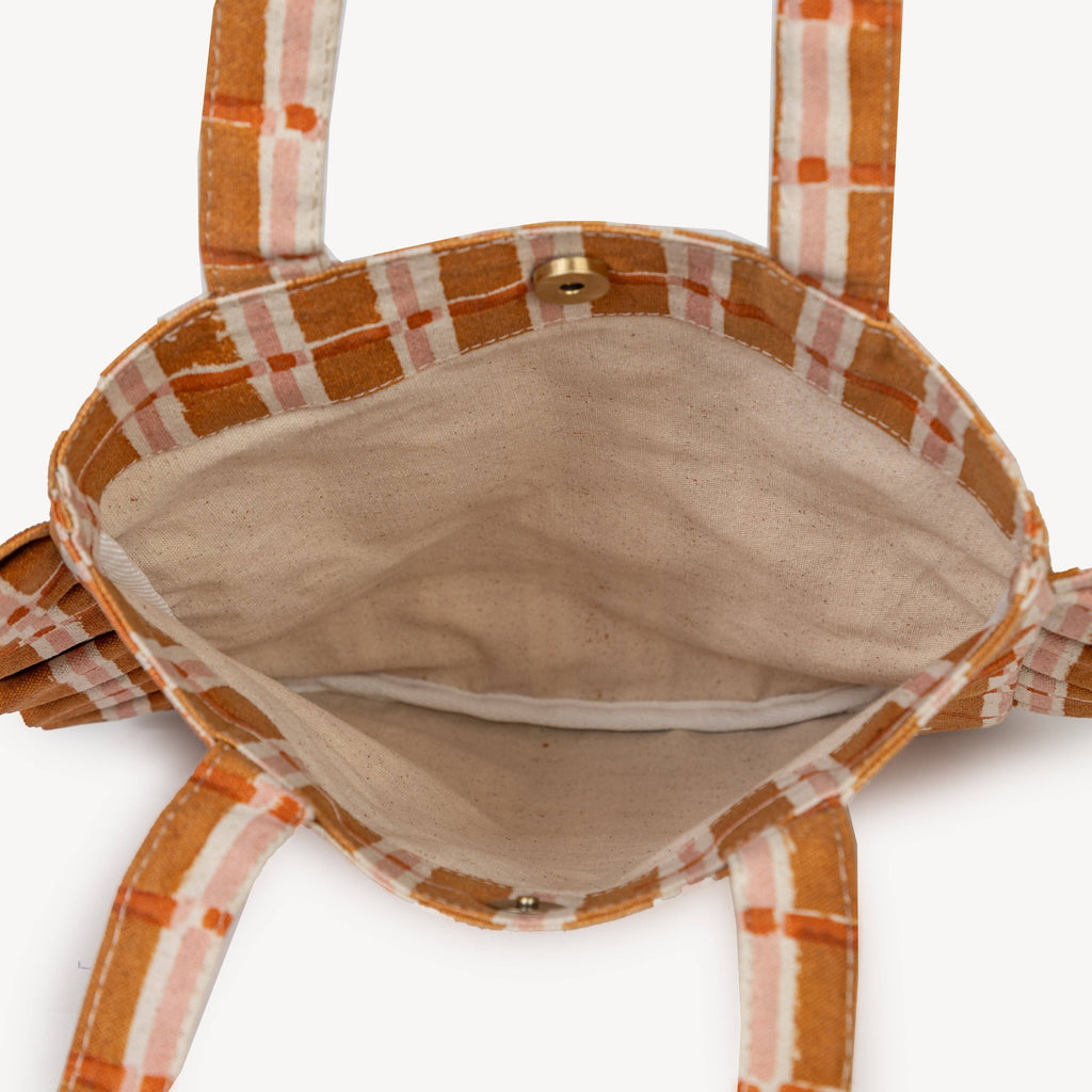 Momo Tote - Ember Plaid