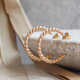 Twist Hoop Earrings | 14k Gold Fill & Sterling Silver