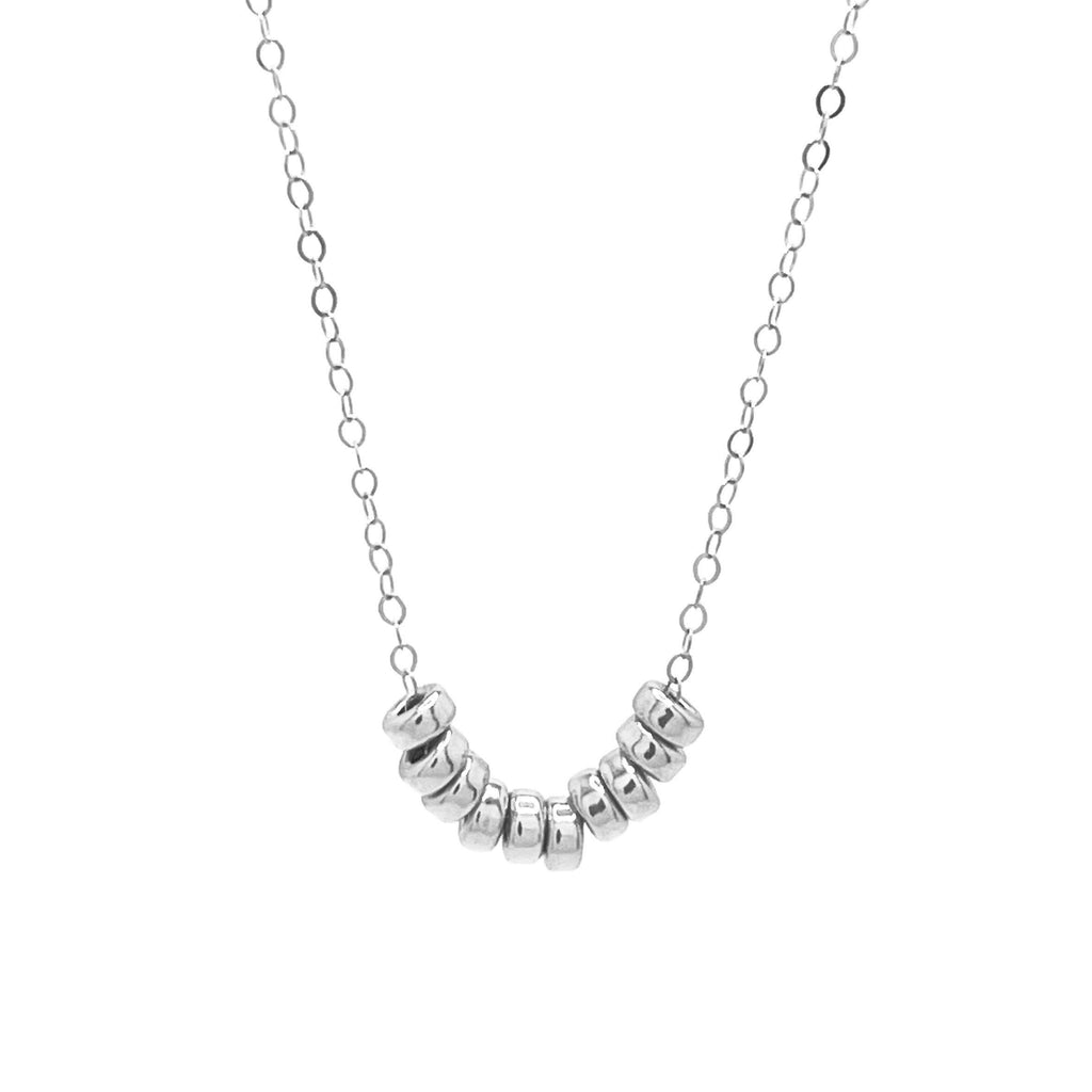Roundel Bead Necklace | 14k Gold Fill & Sterling Silver
