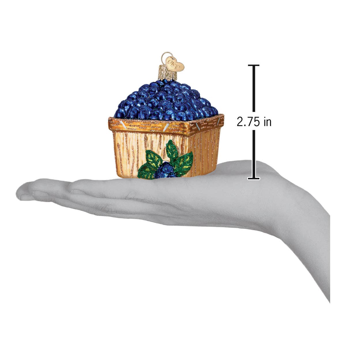 Basket Of Blueberries Ornament