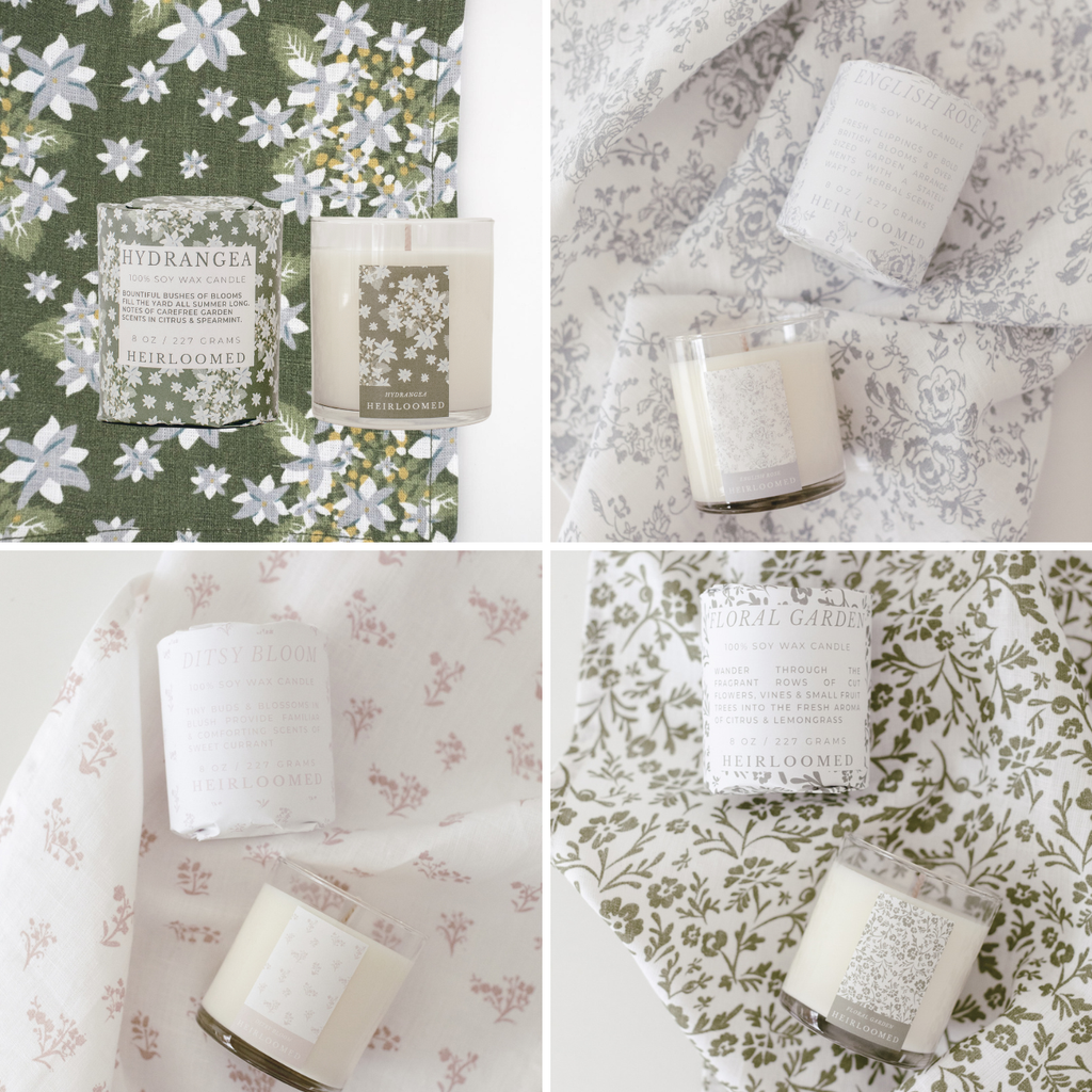 Keepsake Spring Candle - Hydrangea