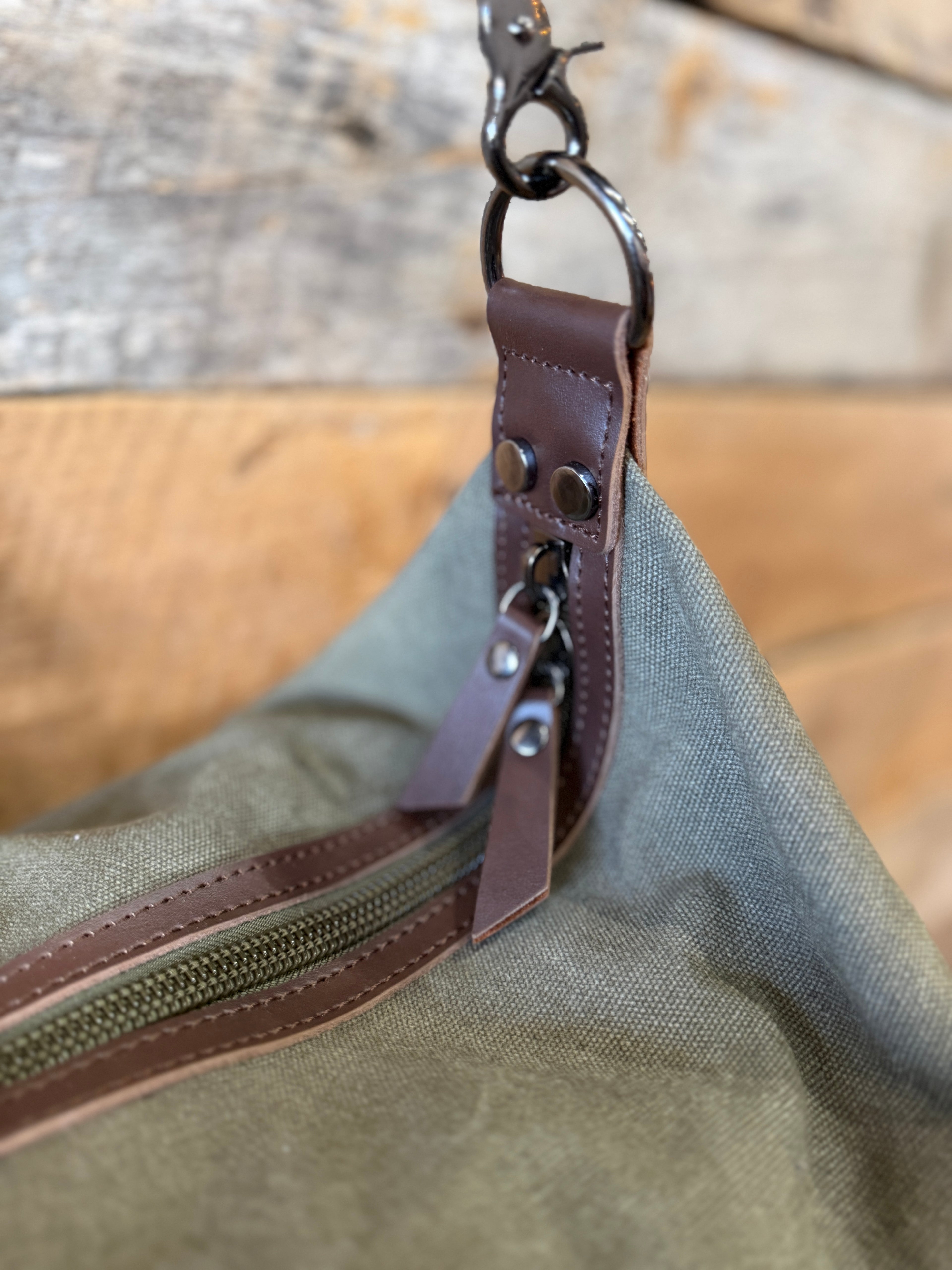 Canvas Leather Weekender Duffle Bag | Travel, Gym & Carry-On Bag