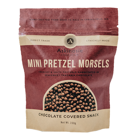 Chocolate Covered Mini Pretzel Morsels (6 pouches)