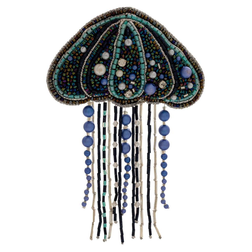 Jellyfish Beaded Ornament