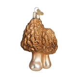 Morel Mushroom Glass Ornament