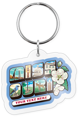 Keychain - Misssouri Block Letters