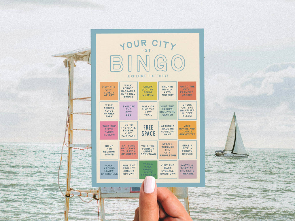 Custom City Explorer Bingo Card
