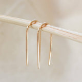 Open Arc Earrings | 14k Gold Fill & Sterling Silver