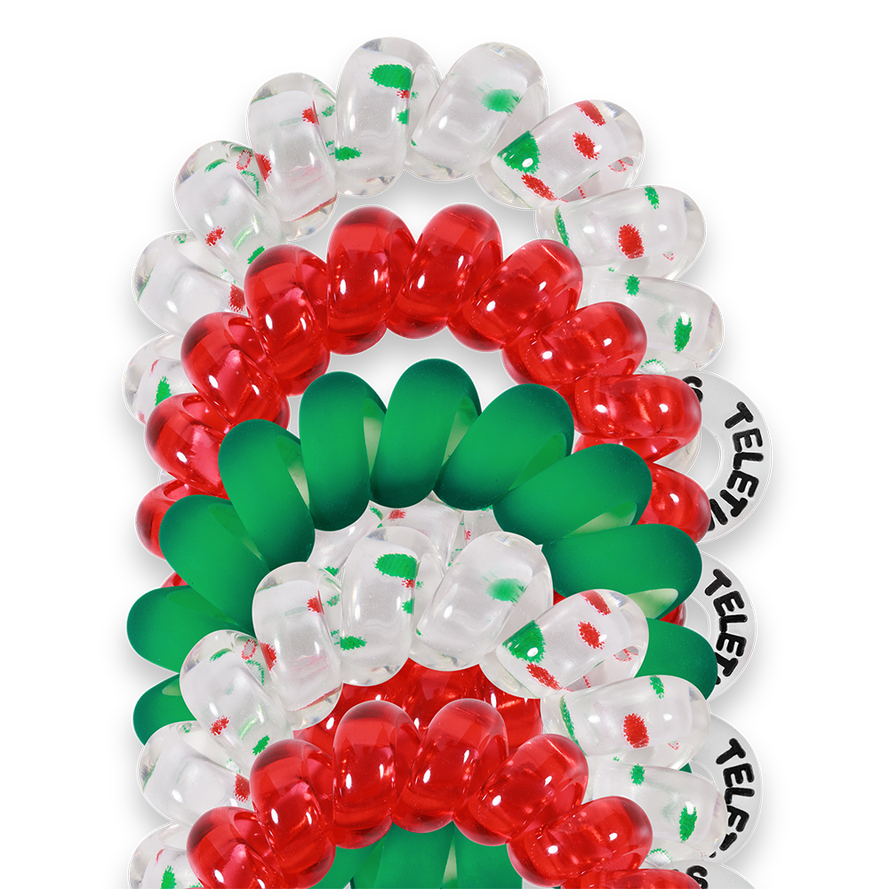 Spiral Hair Coils | Tiny | Seasons Greetings Hair Ties