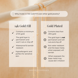 Beaded Huggie Hoop Earring | 14k Gold Fill & Sterling Silver