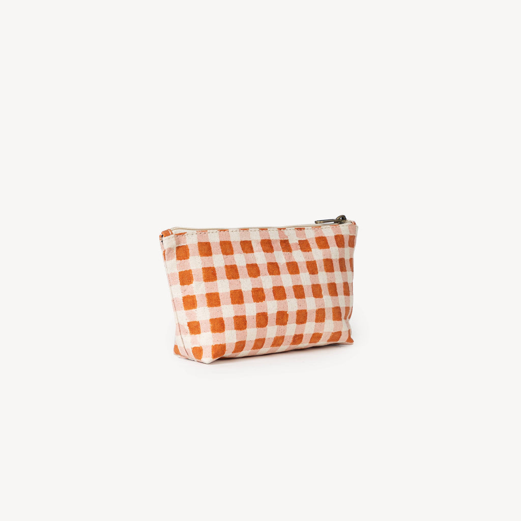 Medium Waterproof Pouch - Harvest Gold Gingham