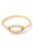 Open Evil Eye Rhinestone Ring