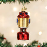 Camping Lantern Glass Ornament