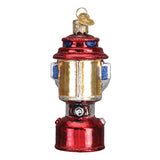 Camping Lantern Glass Ornament