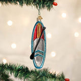 Paddle Board Glass Ornament