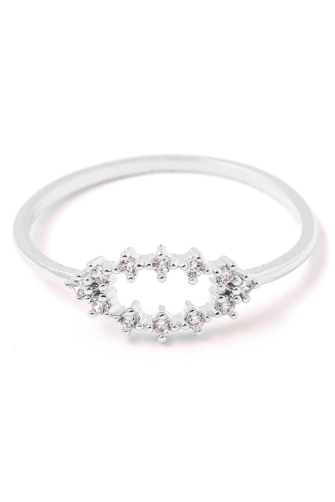 Open Evil Eye Rhinestone Ring