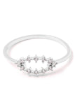 Open Evil Eye Rhinestone Ring