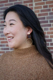 Sadie Earrings - Walnut