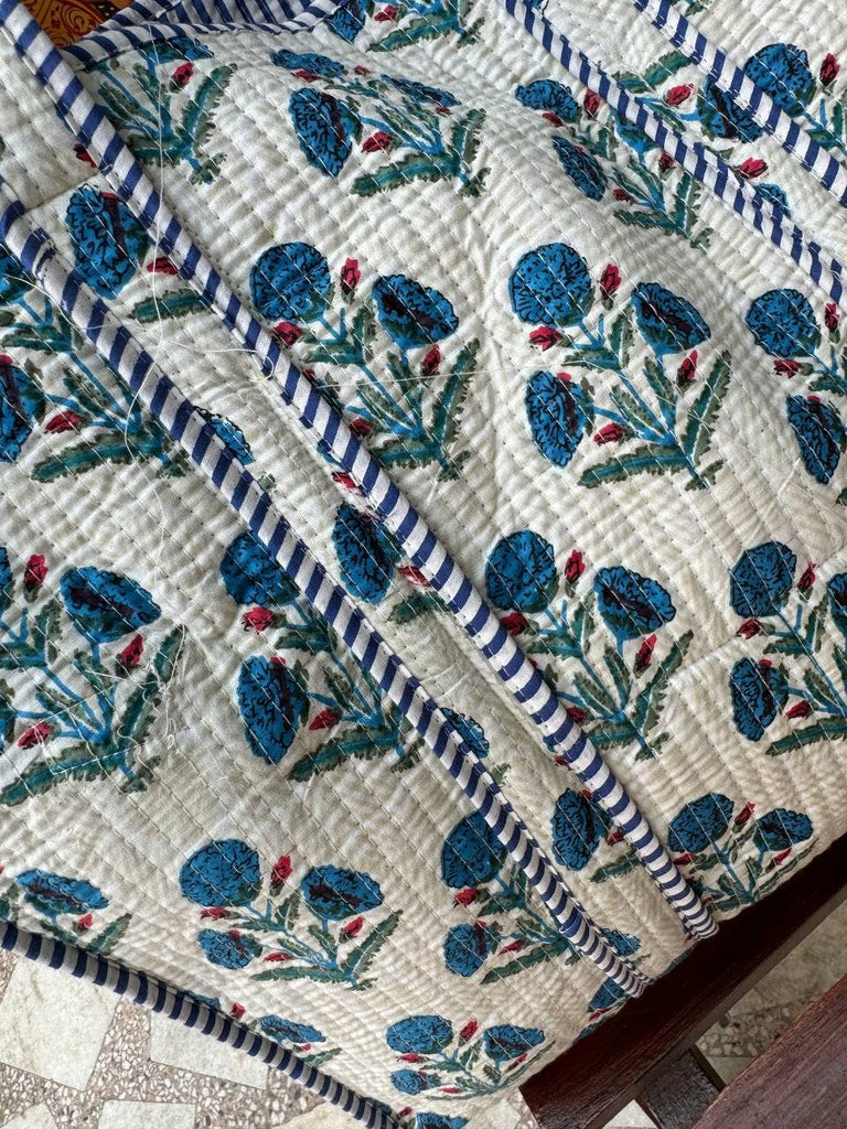 Handmade Cotton Quilted Market Bag