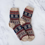Holiday Snowflakes Casual Socks