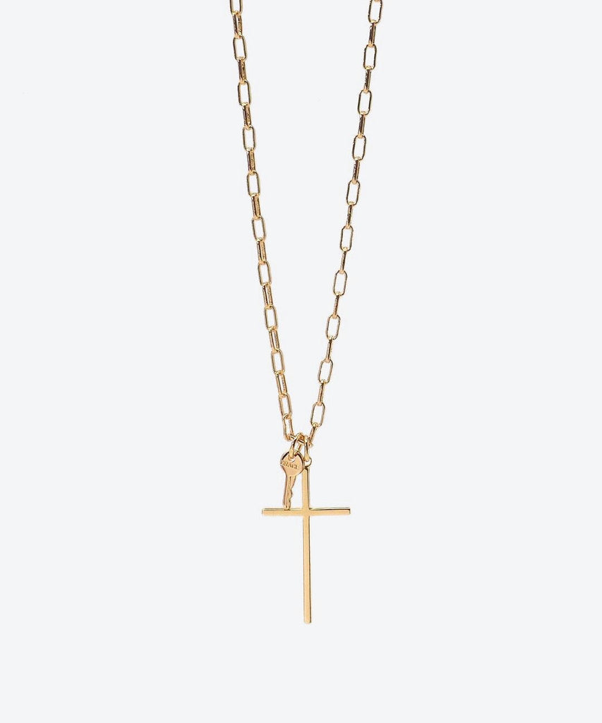 Cross and Mini Key Necklace