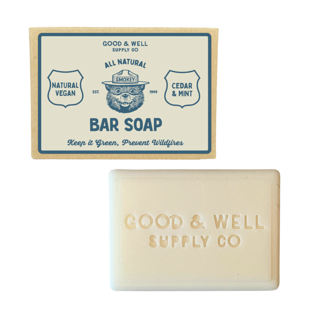Smokey Bear Bar Soap - Cedar & Mint