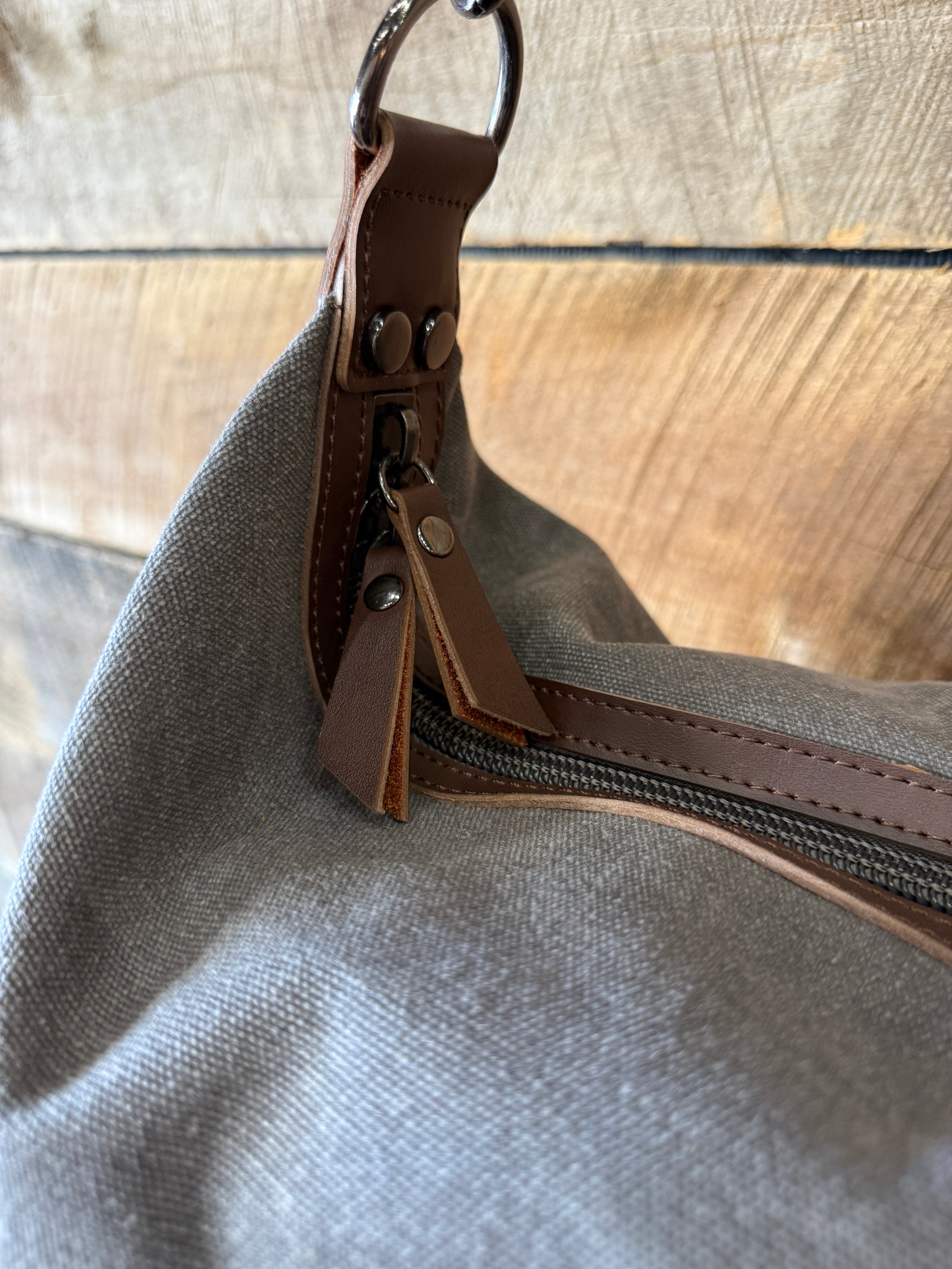 Canvas Leather Weekender Duffle Bag | Travel, Gym & Carry-On Bag