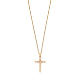 Vera Pear Crystal Cross Necklace