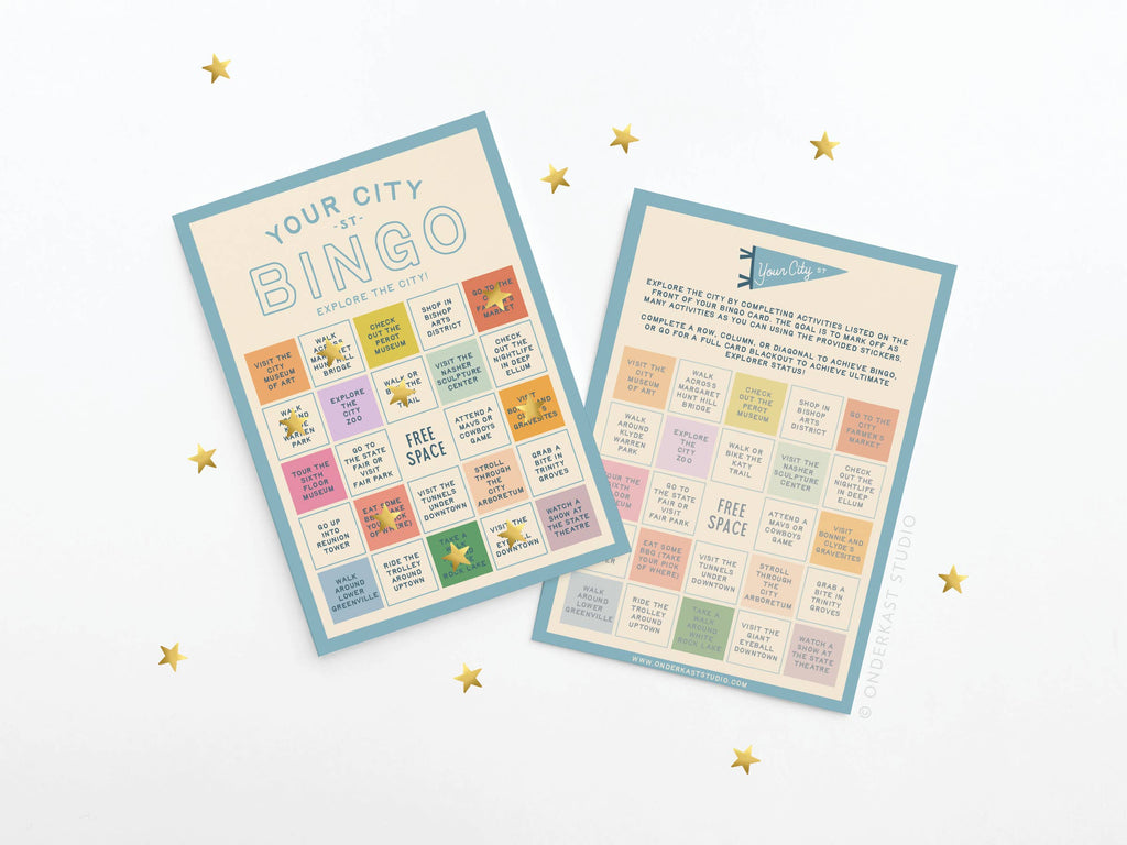 Custom City Explorer Bingo Card