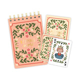 Floral Game Night Set of Playing Cards & Notebook