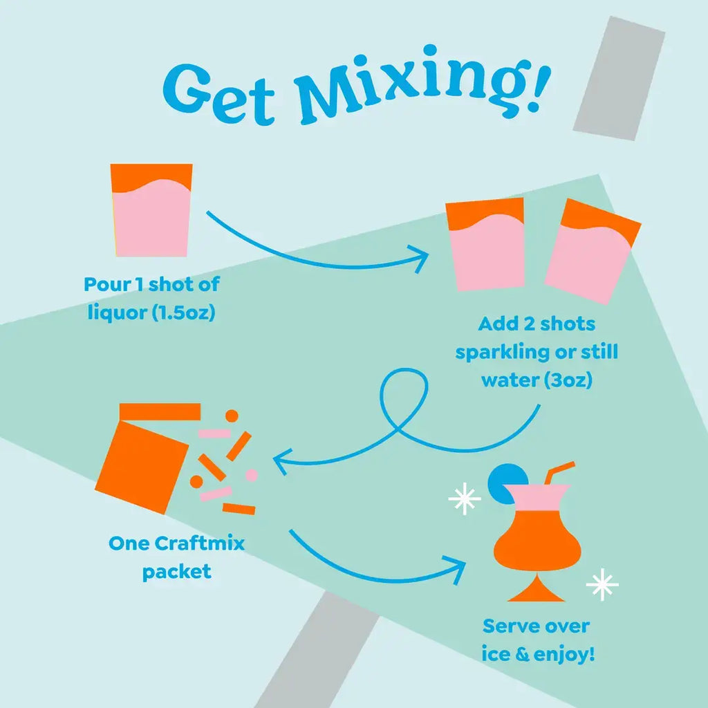 Classic Lemonade & Cocktail/Mocktail Mixer - Single Packets