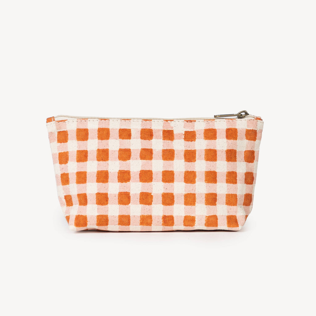 Medium Waterproof Pouch - Harvest Gold Gingham