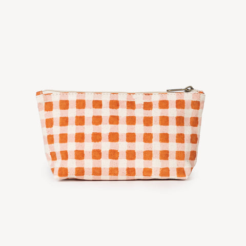 Medium Waterproof Pouch - Harvest Gold Gingham