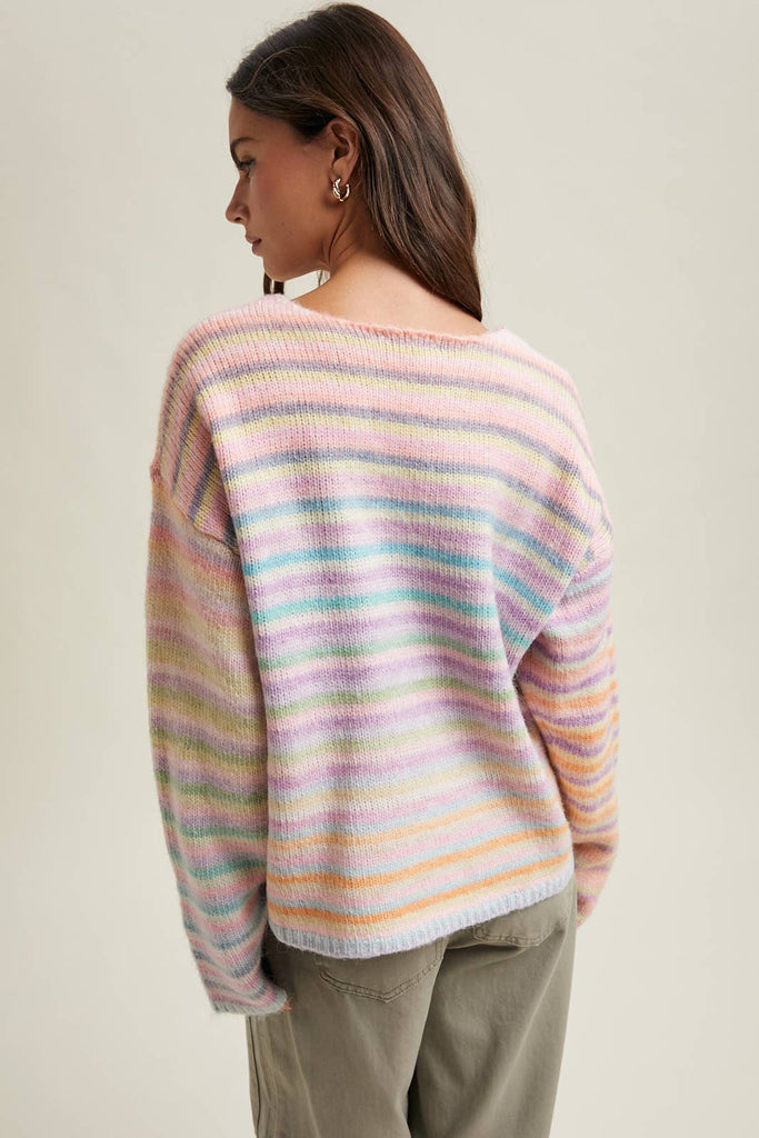 Rainbow Knit Sweater