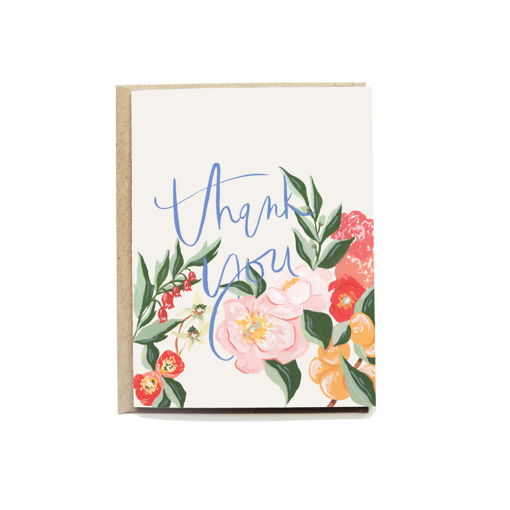 Orange Blossom Thank You Greeting Card