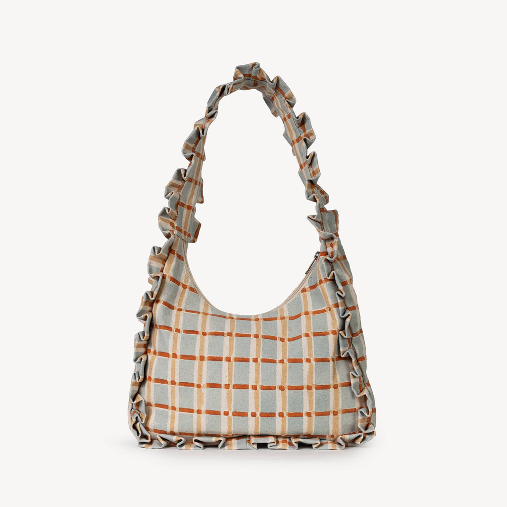 Momo Shoulder Bag - Powder Plaid