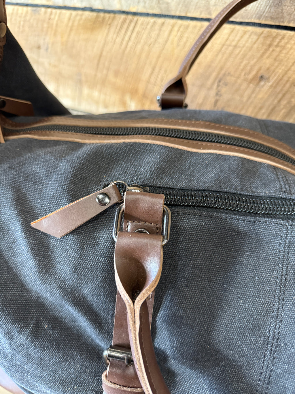 Canvas Leather Weekender Duffle Bag | Travel, Gym & Carry-On Bag