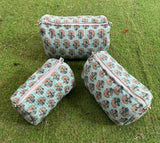 Cotton Bag Women's Handbag Block Printed Quilted Bag Pouches